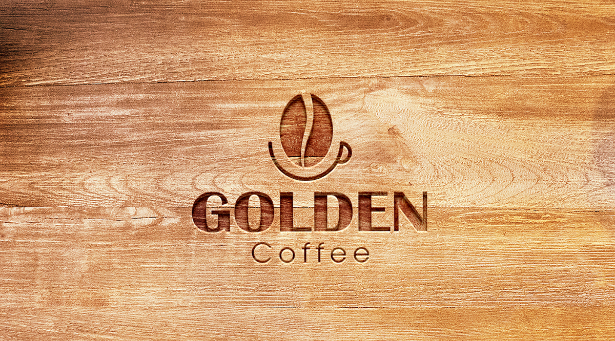 Thiết kế logo thương hiệu Golden Coffee 5