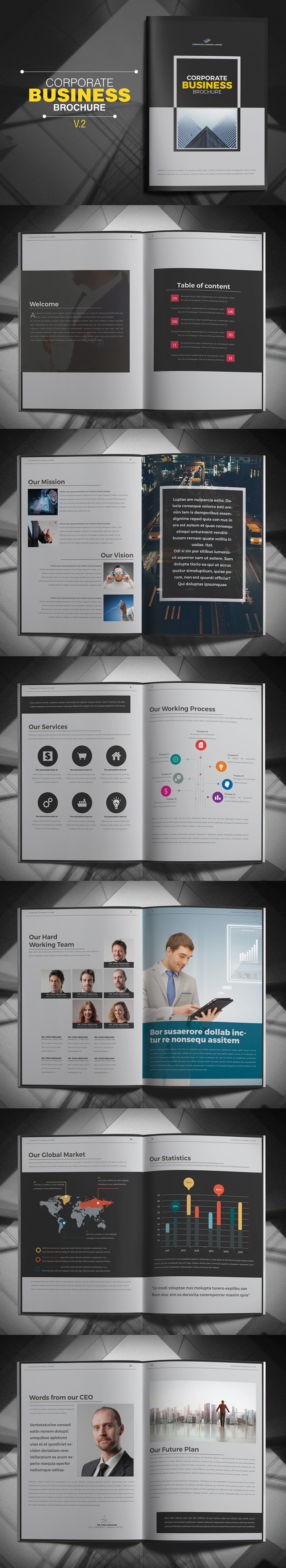 mẫu thiết kế Brochure chuyên nghiệp cho công ty của bạn
